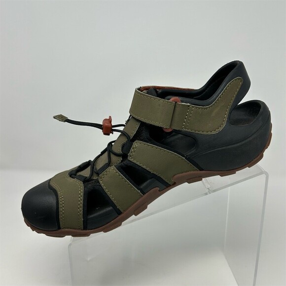 Teva Flintwood Men\'s Closed-Toe Sport Water Sandals Dark Olive Bungee Size 8 main image 10